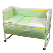 Спальний комплект для дитячого ліжечка Руно 977 Лапушка салатовий