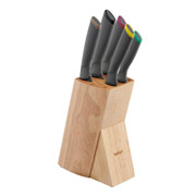 Набір ножів у дерев'яній колоді 5 предметів Fresh Kitchen Tefal K122S504