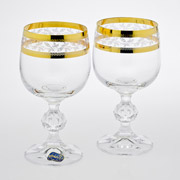 Бокалы для вина Claudia GOLD 190мл Bohemia - Фото №2