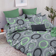 Постільна білизна Круги green 102206 бязь-люкс Selena