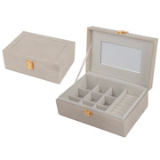 Органайзер для прикрас 20х14х7.5 см Lefard 819-040-1 бежевий