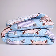 Ковдра бавовняна літня 2817 Color Fun Line Whales MirSon