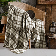 Плед бавовняний Plaid brown First choice