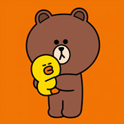 Картина за номерами 25х25 см Лайн Френдс Браун та Саллі кольорове полотно Santi 955019