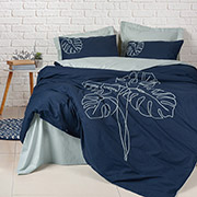 Постельное белье Silva Mint ранфорс с вышивкой Cotton Box