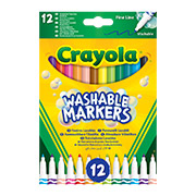 Набор фломастеров тонкая линия washable 12 шт Crayola 58-6671