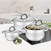 Набір каструль із кришками Maestro MR3522-6M