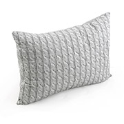Подушка антиалергенна стьобана на блискавці Grey Braid Руно
