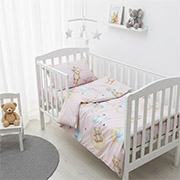 Постільна білизна в дитяче ліжечко 25415 Pink ранфорс Вілюта