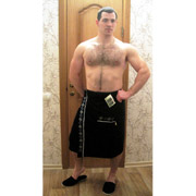 Набір для сауни чоловічий Nusa 040-1 синій