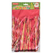 Гирлянда 50х270 см Блестящий дождь для создания фотозоны Yes! Fun 980313 красно-золотая