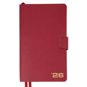 Щоденник датований 12х20 см 352 стор Alpha Leo Planner 252630 бордовий