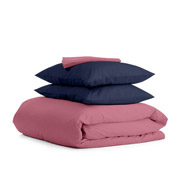 Комплект постільної білизни Cosas Сатин Пудра синя