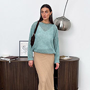 Джемпер в'язаний Soft Art Knit бірюзовий