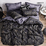 Комплект постельного белья Selena Листики Black 100377