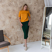 Спідниця в'язана Katrin new Art Knit смарагд