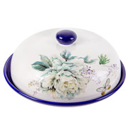 Блюдо з кришкою керамічне 23 см Флер Lefard 858-0078