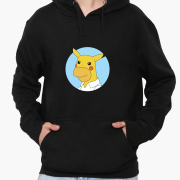 Худи мужской The Simpsons and Pikachu MobiPrint 9225-2001 черный