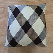 Наволочка декоративна біфлекс Homytex клітинка коричнева