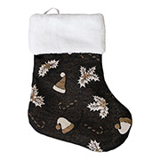 Декоративний чобіток Шапочки на чорному Прованс