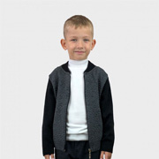 Бомбер для хлопчика Art Knit сірий