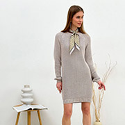 В'язане плаття Cotton Art Knit колір льону