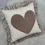 Декоративна подушка Серце з оборкою Прованс