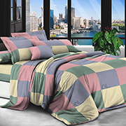 Постільна білизна Різнокольорові квадратики 600611 полікоттон Selena