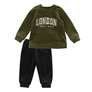 Костюм для хлопчика КС786 велюр Бембі VY6-хакі-чорний