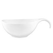 Салатник з порцеляновою ручкою 360 мл Ardesto AR3745 білий