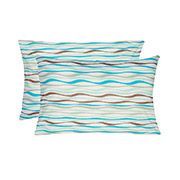 Набір із двох наволочок Хвиля бязь Home Line бірюзовий