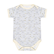 Боді дитячий з коротким рукавом Home line Коти сірий