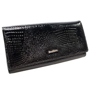 Гаманець шкіряний жіночий RFID Black P8228-0 Semi Line DAS303117