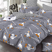 Постельное белье Красивый гусь grey 101453 бязь-люкс Selena