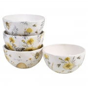 Набір піал 15 см 4 предмети Солодкий білий мед Certified International 28143-set