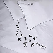 Постільна білизна 00-0000 Snow White Freedom сатин-elit MirSon з вишивкою