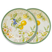 Набір фарфорових тарілок 2 шт 26 см Лимон Lefard 924-854