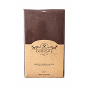 Простирадло трикотажне на гумці Issihome коричневе