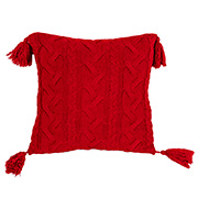 Подушка декоративна в'язана Hit Kosa-01 Прованс червона