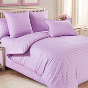 Постельное белье Stripe сиреневый бязь Selena 100740