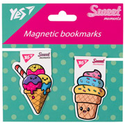 Закладки для книг магнітні 2 шт Sweet Cream Ice cream Yes 708115
