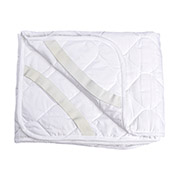 Наматрацник з поліестеру Nostra білий з гумками по кутах