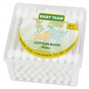 Ватяні палички з обмежувачем, 56шт. Baby Team AKT-0100