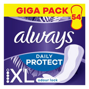 Прокладки гігієнічні щоденні 54 шт. Always Daily Protect XL Нейтралізація запаху Quatro