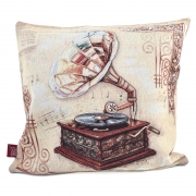 Декоративна гобеленова наволочка Villa Grazia Premium Фонограф 45х45 см CojinFonografo-4545