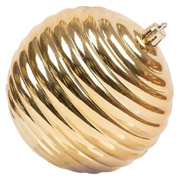 Куля новорічна 10 см Novogod'ko 974086 золото глянець