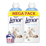 Кондиціонер для білизни 2х1.239 л Свіжість бавовни Lenor 8700216880824