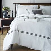 Постільна білизна MieCasa сатин Manhattan lacivert-bej синій-бежевий