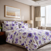 Комплект постільної білизни бавовняний Blue Bloom SoundSleep ранфорс