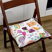 Подушка на стілець Violet cherries Прованс